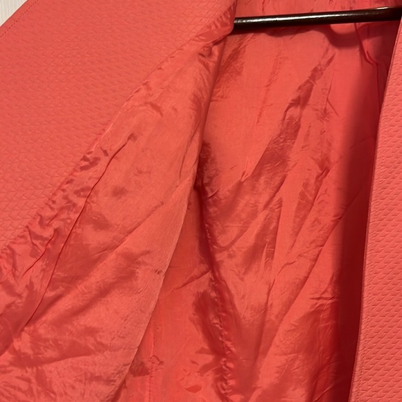 LOUBEN pink /salmon textured,open front jacket, blazer size 6 - Picture 4 of 10